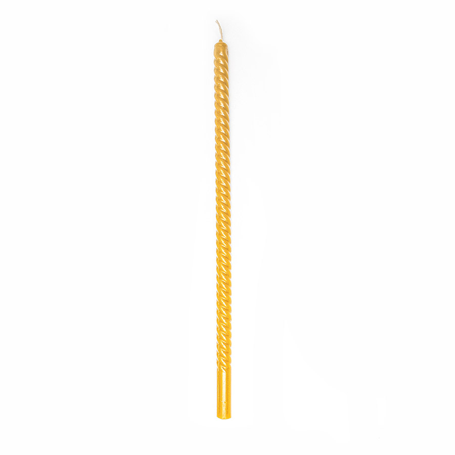 LUMANARE DIN CEARA NATURALA ÎNVIERE H36 CM D1,40 CM
